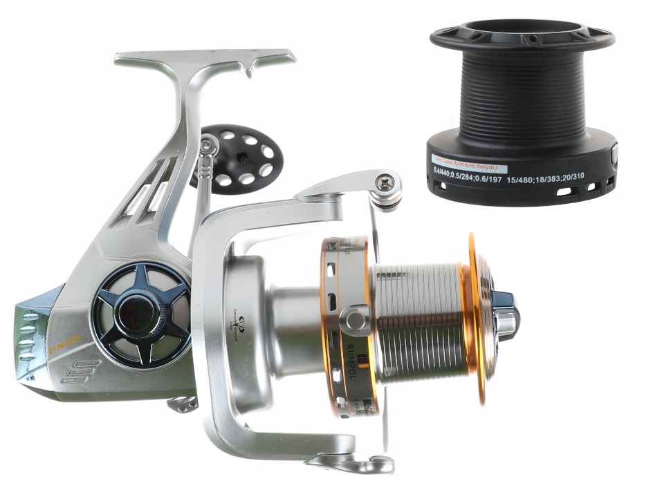 Kołowrotek Karpiowy Sumowy Duży Falcon FN80 7+1BB 8 Łożysk 100416