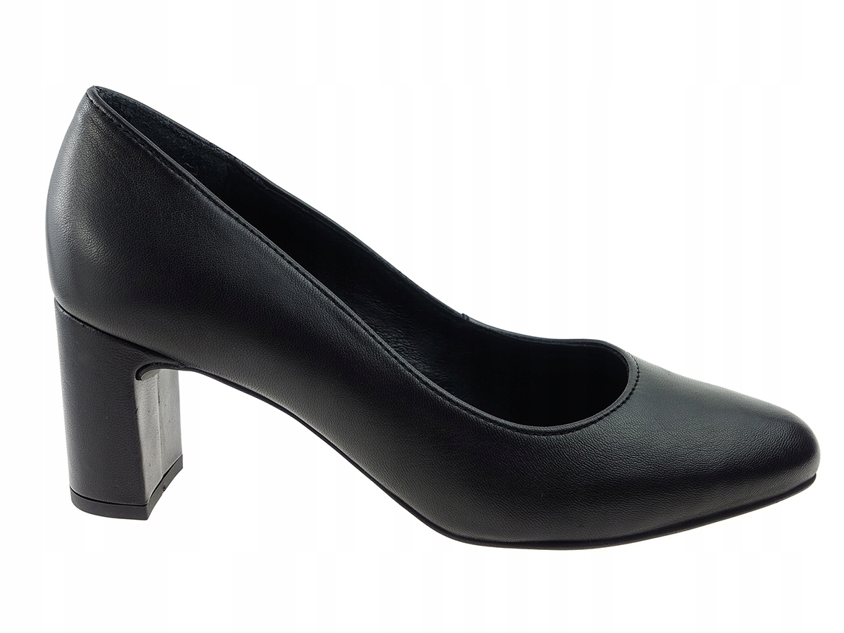 Ryłko czółenka buty 6Y200 czarne, skóra 38
