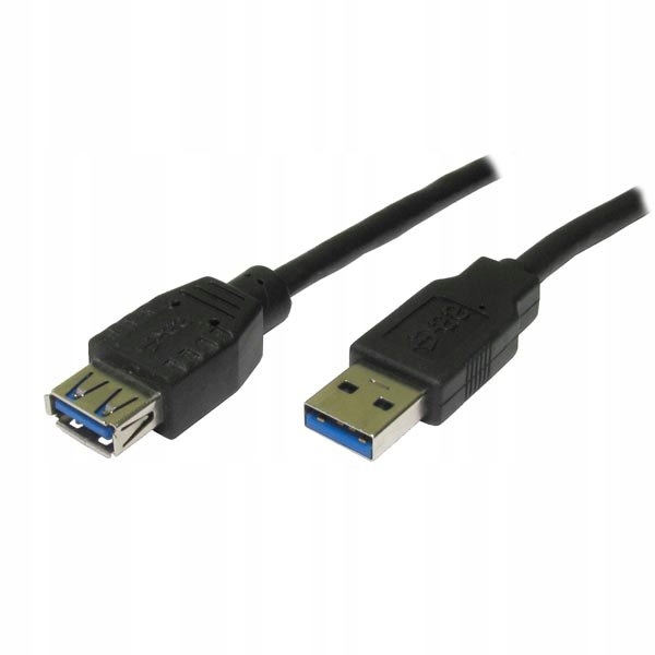 Kabel Usb (3.0) Usb A M- Usb A F 1.8m czarny