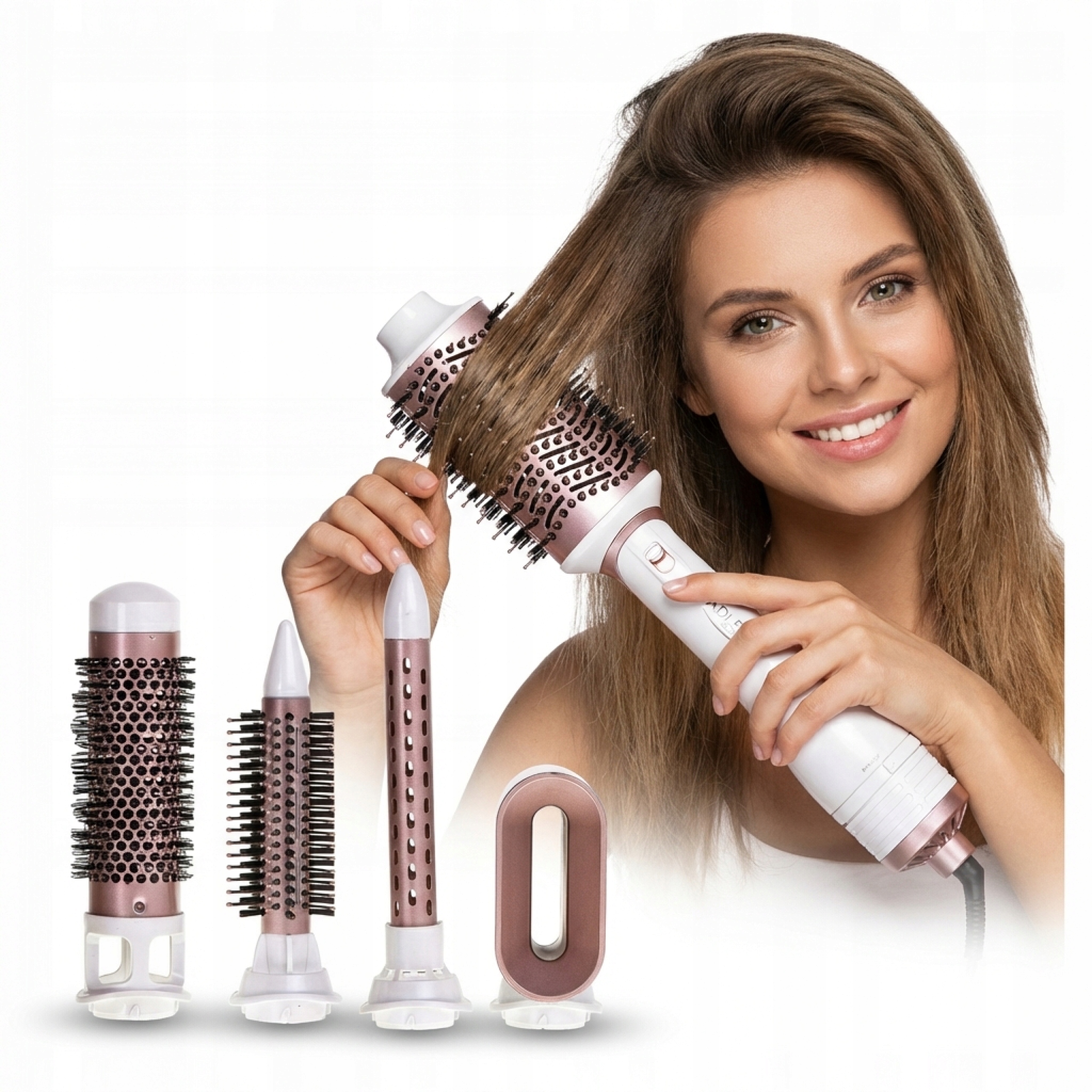 Fén Na Vlasy Keramická Fén 5v1 Studený Vzduch Vyhlazuje