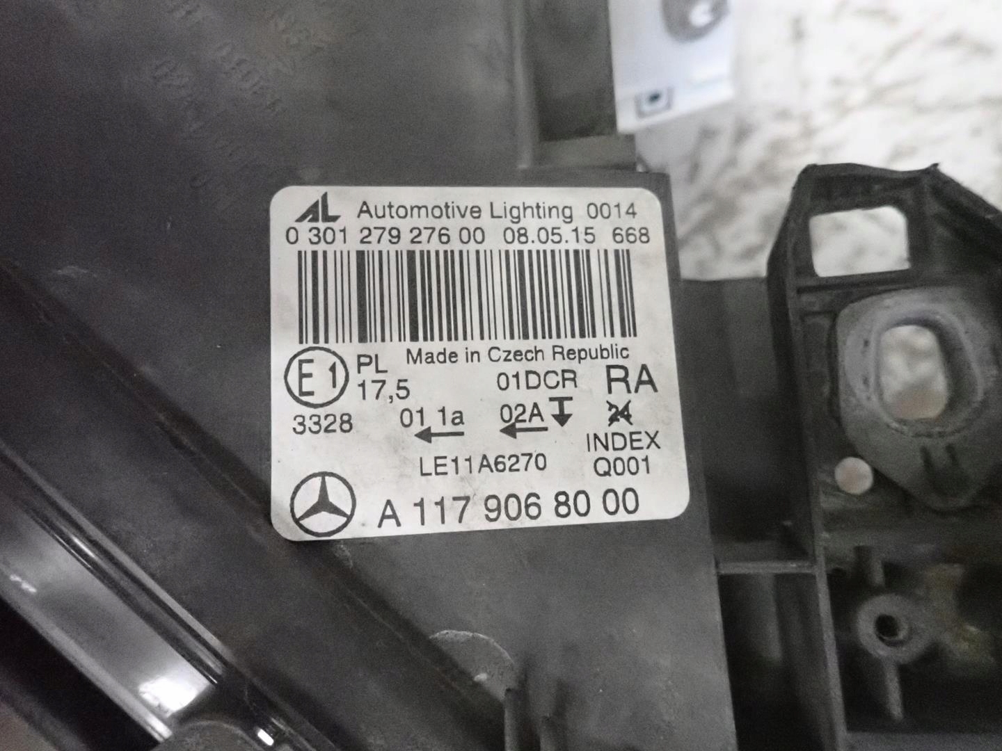 light front front right MERCEDES CLA W117 2013- A1179068000 ORANGE