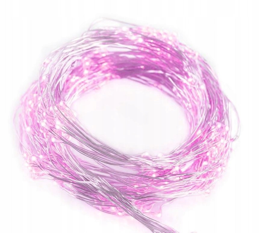 

Lampki Led dekoracje stołu girlanda purpurowa 5m