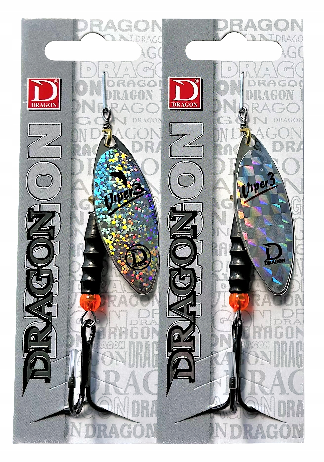 

2x Dragon Viper obrotówka błystka Long 3 12g
