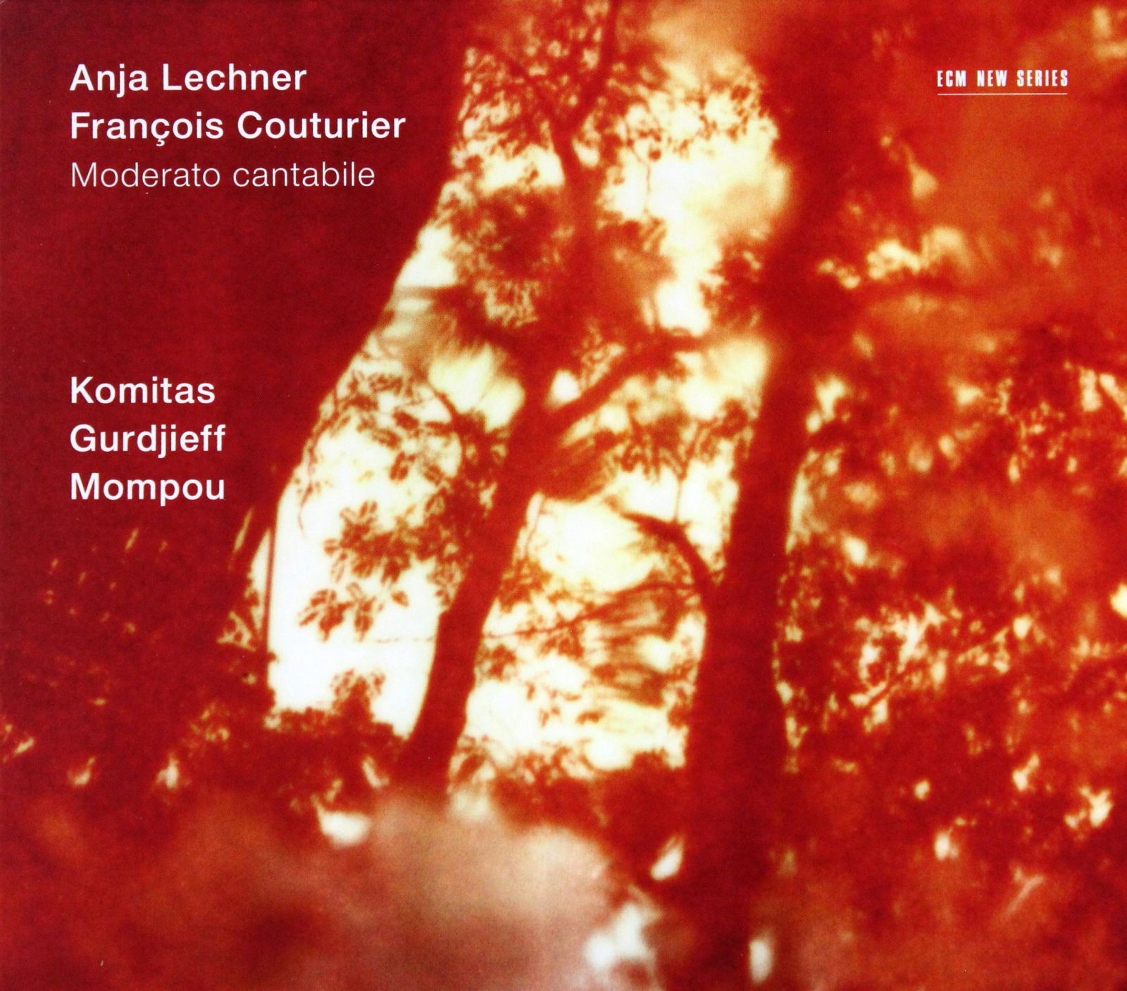 Anja Lechner Francois Couturier: Moderato Cantabile [CD]