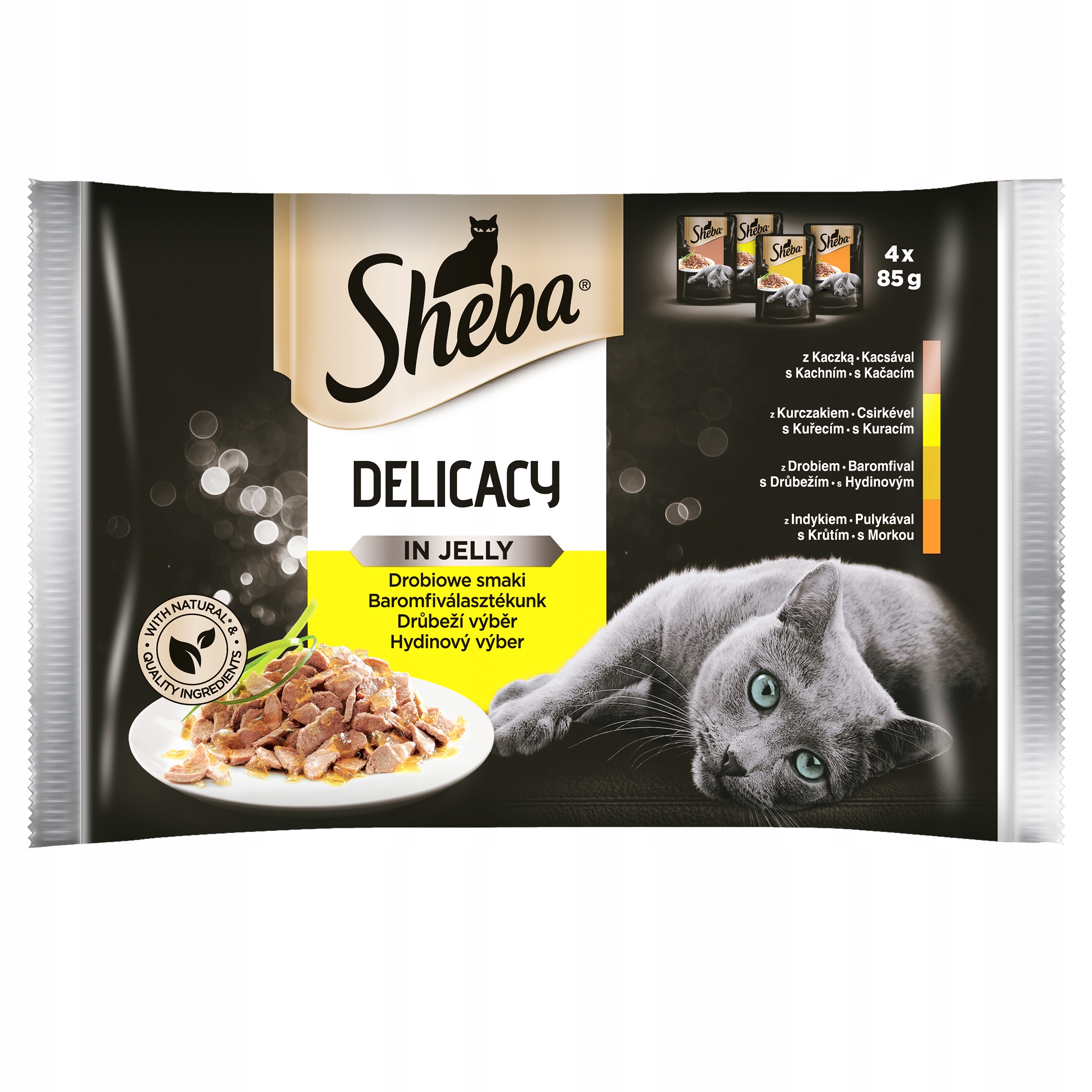 Вкусы птицы Sheba Delicacy в желе 32x85g бренд Sheba