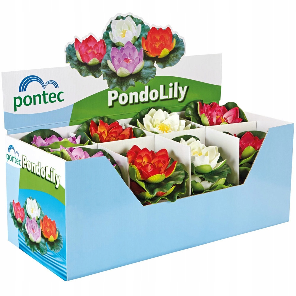 Pontec PondoLily Pływające lilie wodne 4 szt.- mix Stan opakowania oryginalne