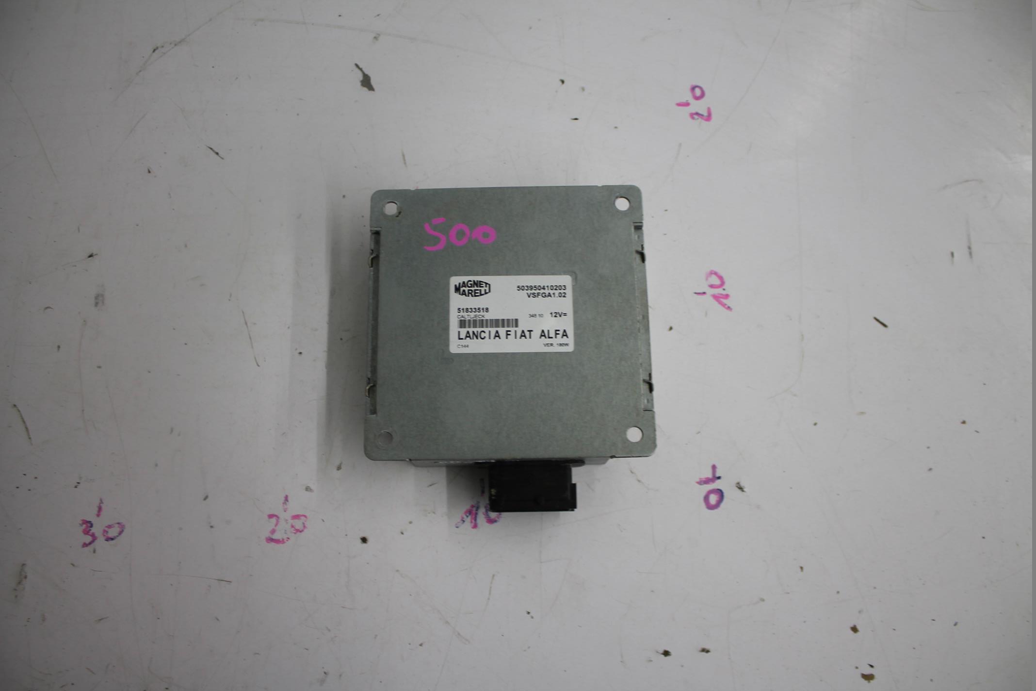 module control unit RADIA 51833518 FIAT 500 07