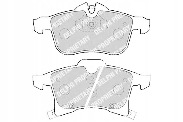Brzdové Destičky Delphi Ham 1605992 1605080 160525