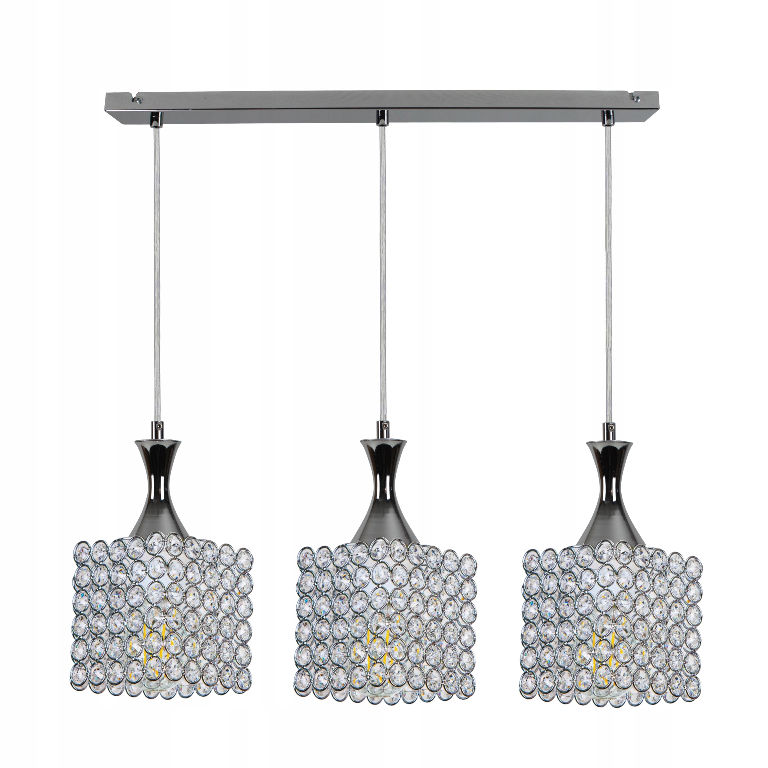 

Lampa Wisząca Żyrandol Kryształowa Plafon Led