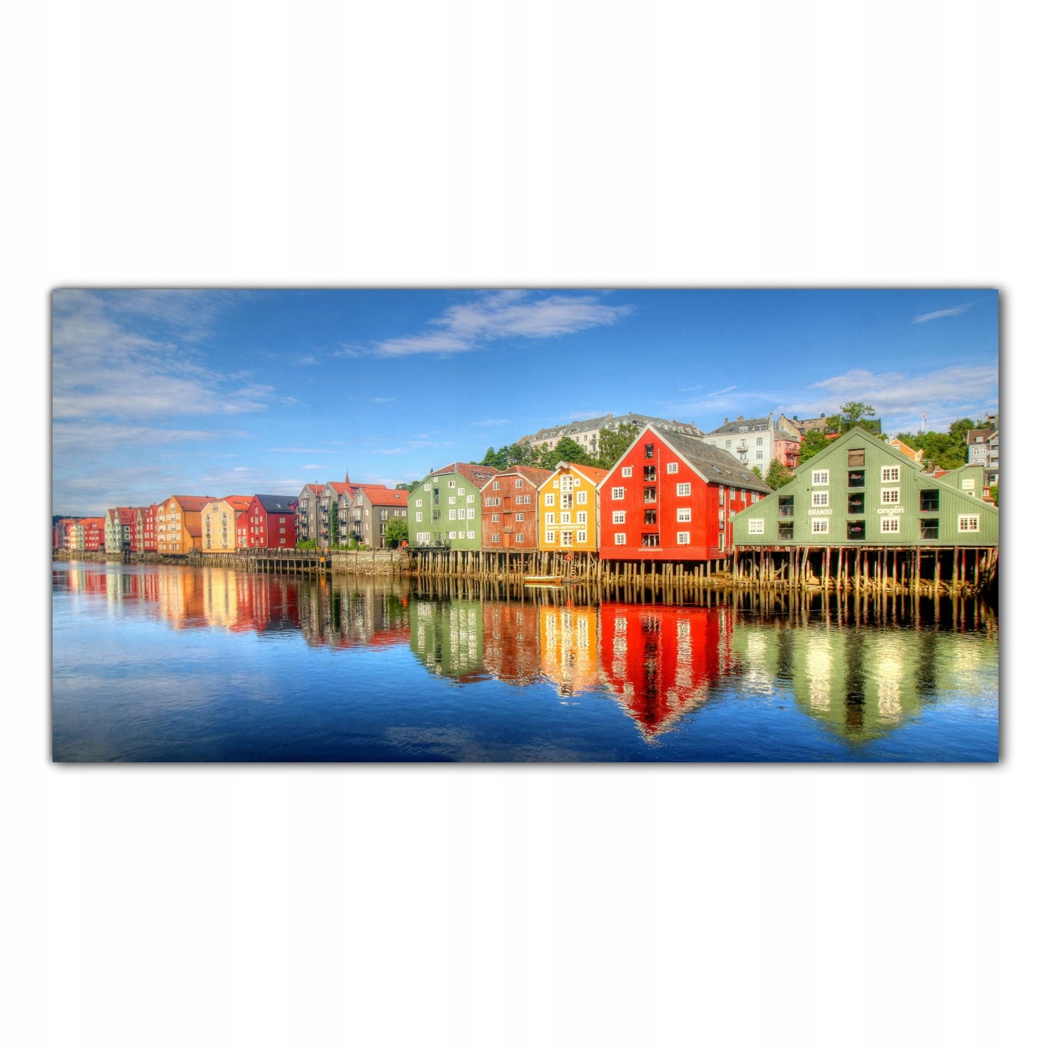

Obraz na szkle Foto Norwegia Domy Miasto 100x50