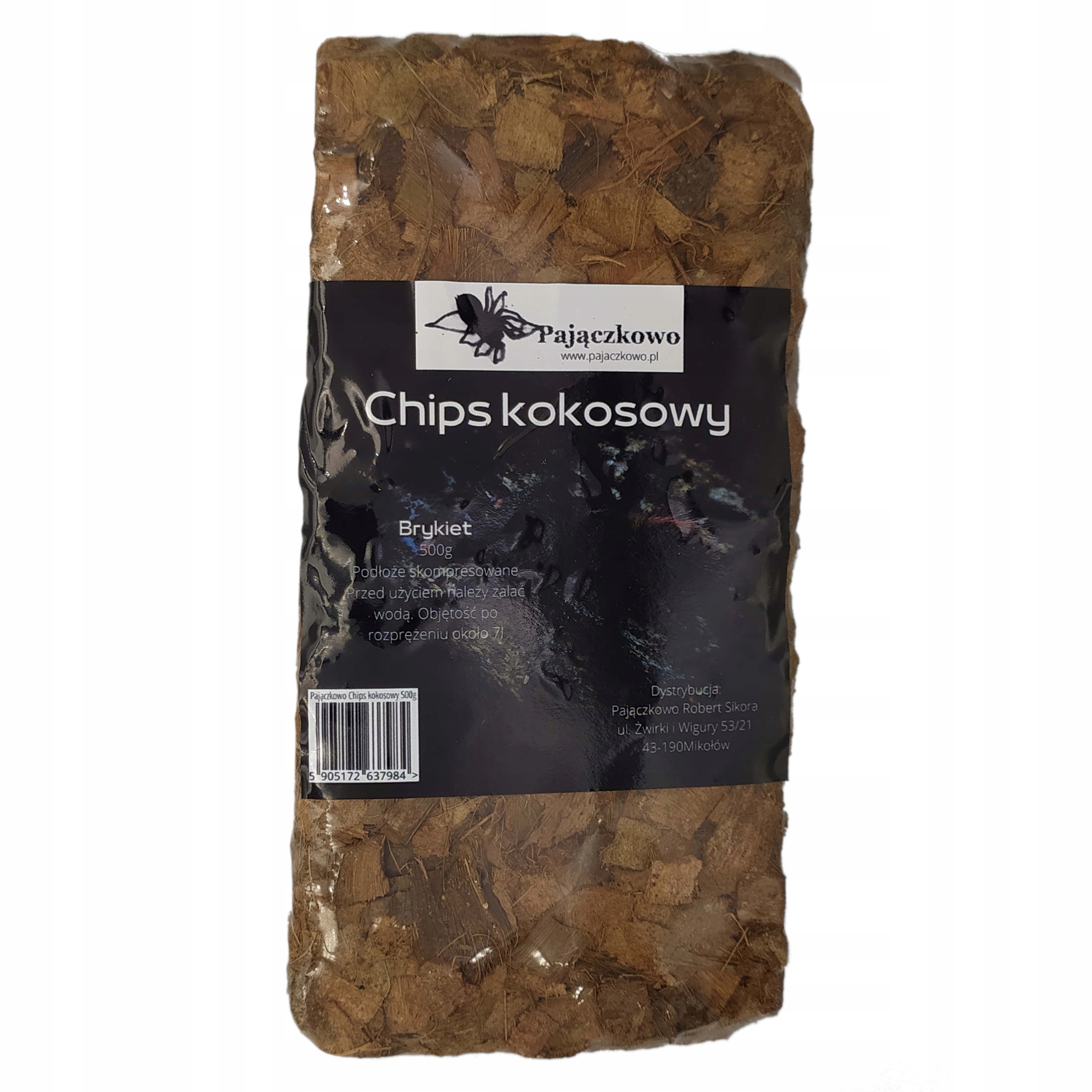 

Chips kokosowy podłoże terrarium Pajączkowo