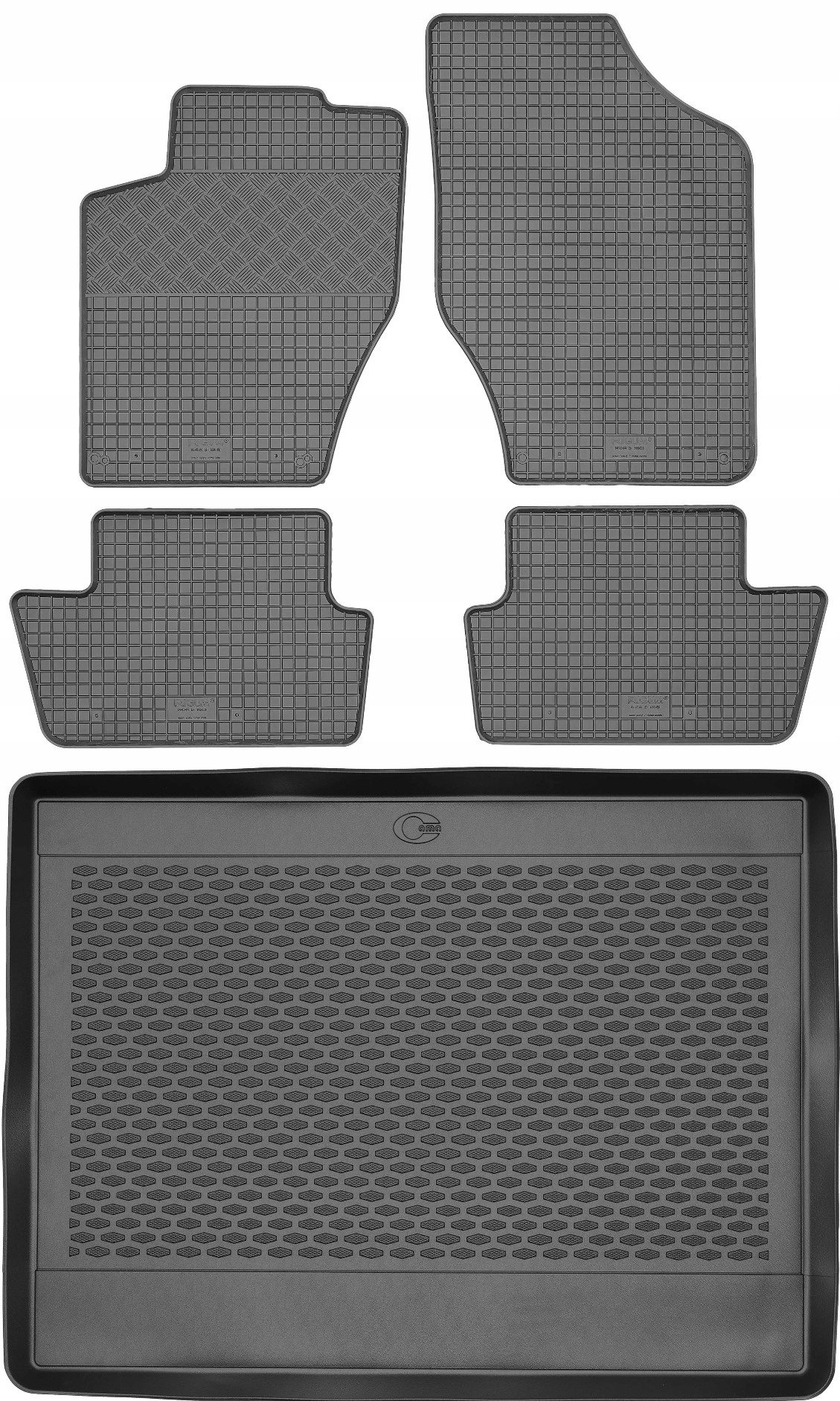 Citroen C4 II Hb 2011-2017 Sada Gumové rohože rohož