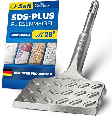 Dláto na dlaždice SDS-plus 165 x 75 mm, lopata fliz (ohnutá) S&r