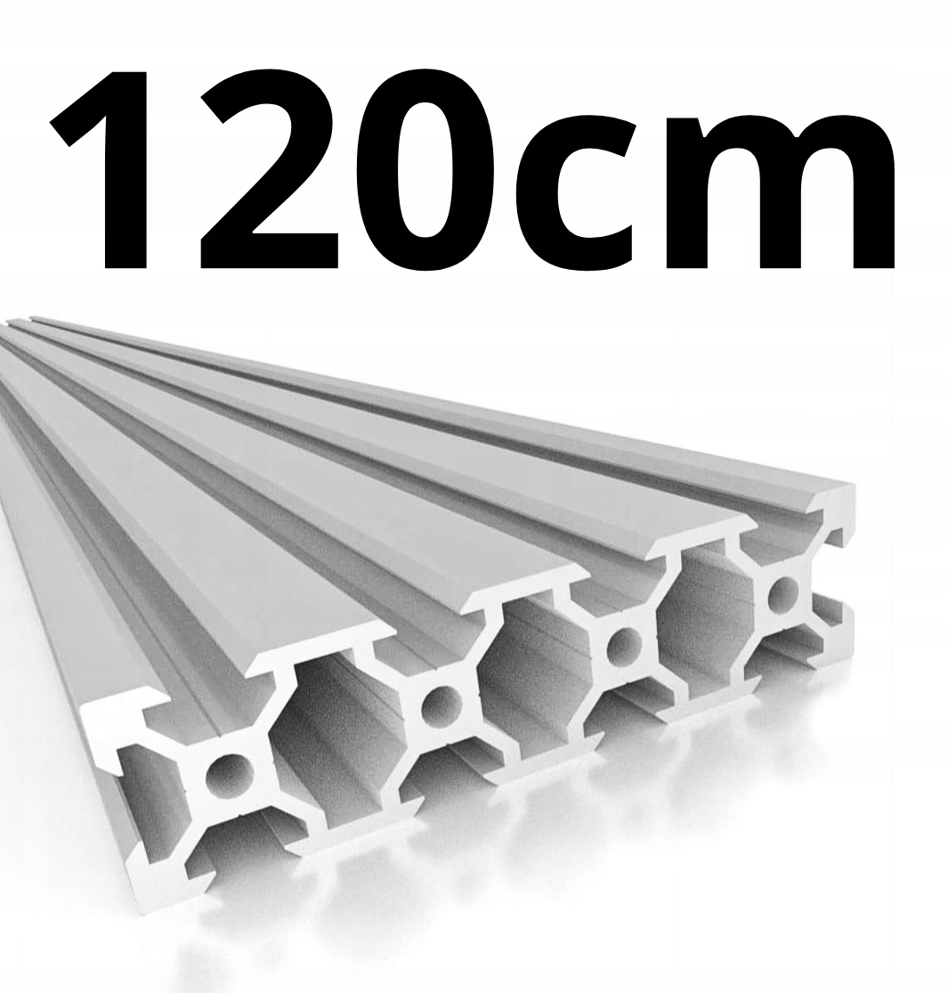 Profil Aluminiowy Konstrukcyjny 20x80 V-slot 2080 120 cm Cięty Na Wymiar