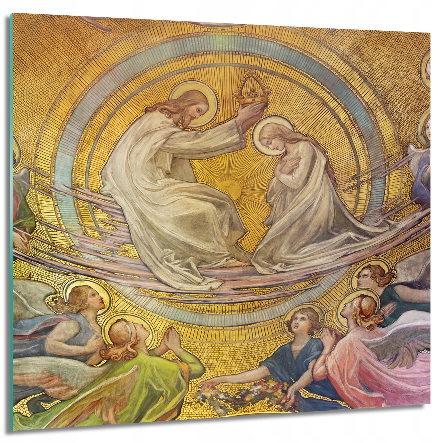 

Obraz na szkle kwadrat Ukoronowanie Maryi 60x60