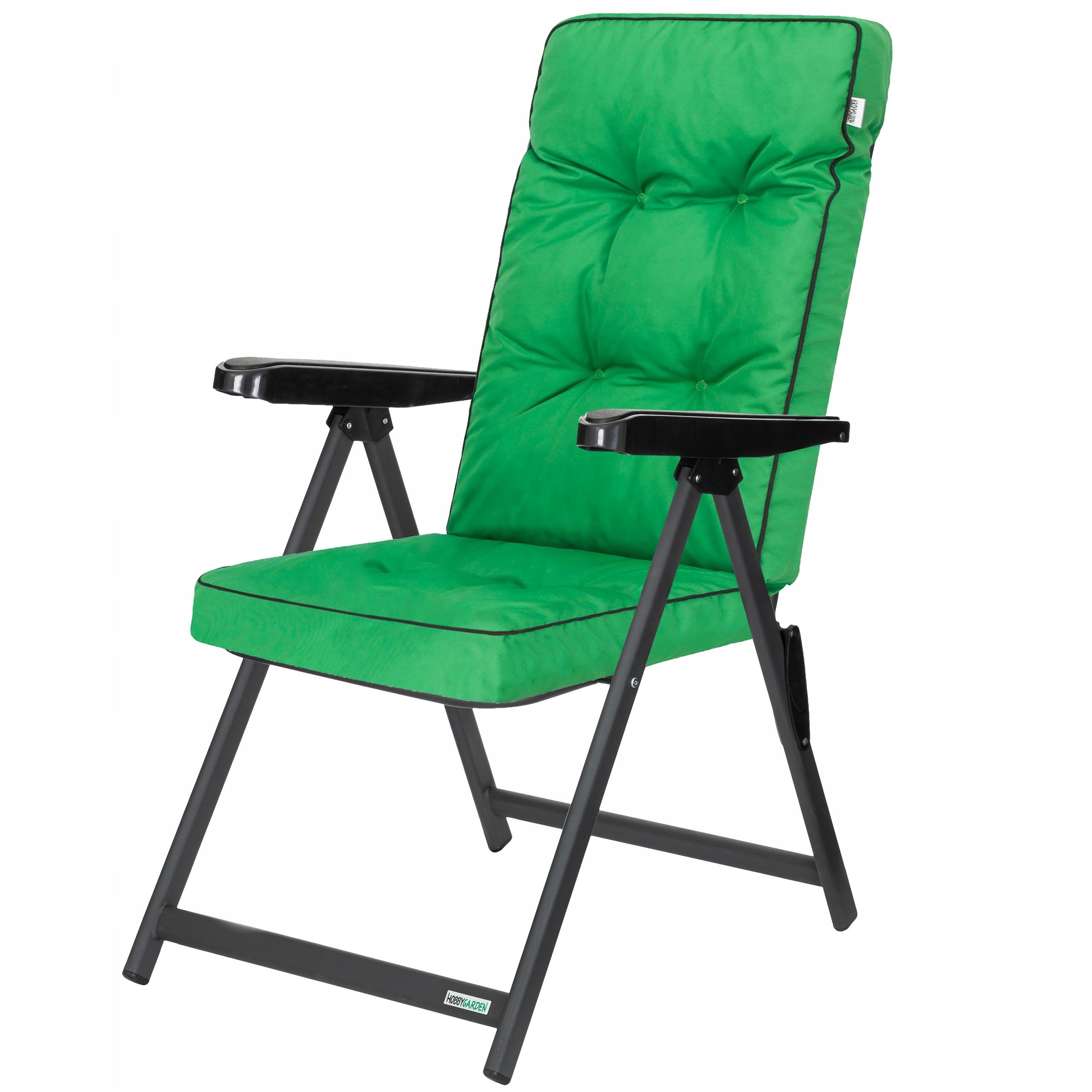 Skládací zahradní křeslo s polštářem Křeslo Lehátko na pláž Nastavení opěradla