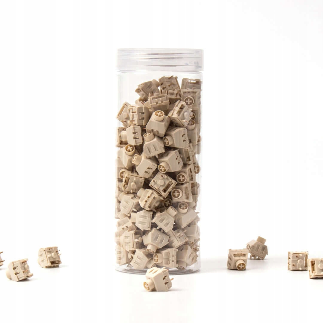 Kailh Box Cream, 45 gf, Switch Linear 5 Pin, Switche pro klávesnici 110 ks