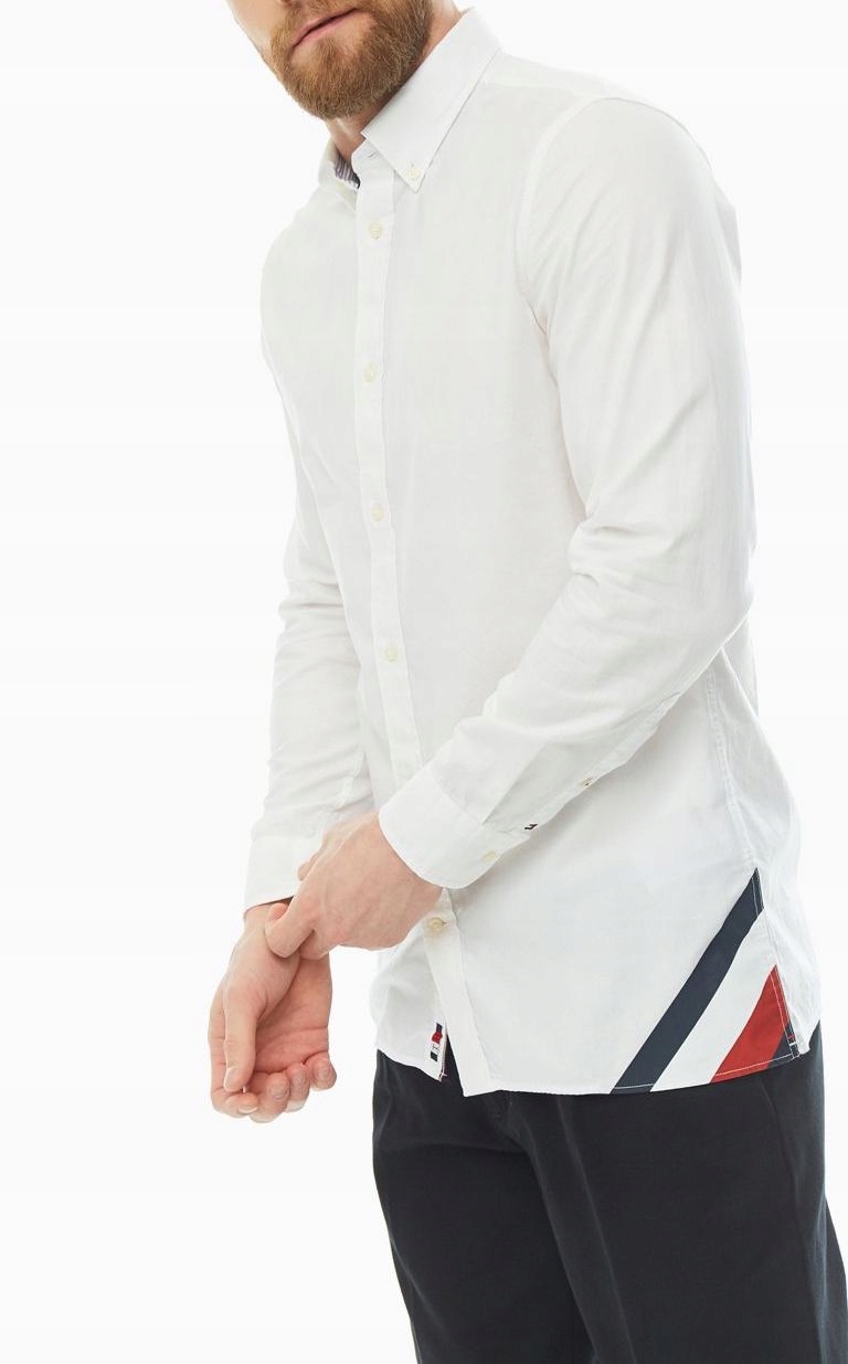Tommy Hilfiger Koszula Slim Fit Global Stripe XL