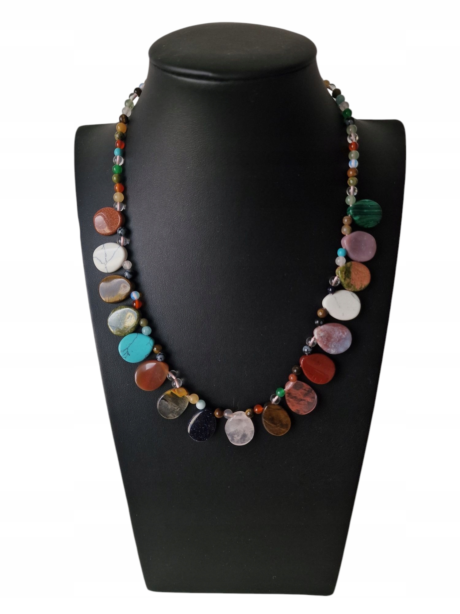 Přírodní Kameny Etnický Náhrdelník Inspirace Harmonie Dobrá Aura