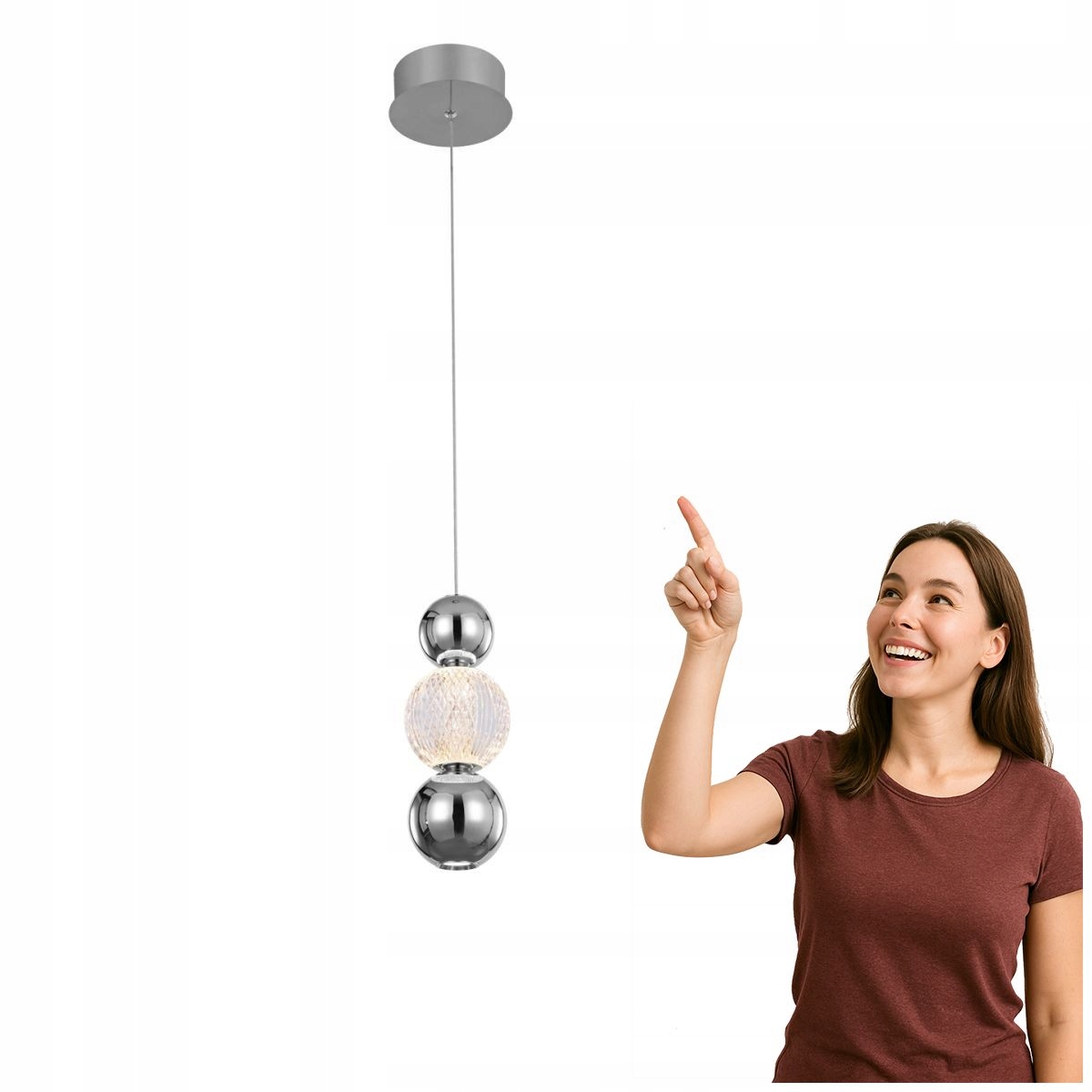 Závesná Led lampa 7W Oter PND-83728-7W-3K-CH Italux