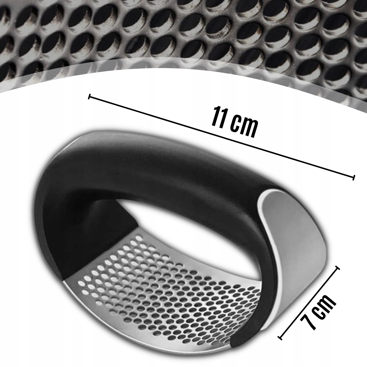 WYCISKACZ DO CZOSNKU PRASKA SIEKACZ WYCISKARKA RĘCZNA STALOWA ZGNIATACZ EAN (GTIN) 5904917049082