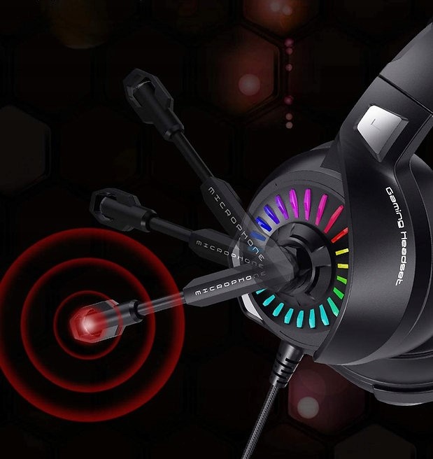 SŁUCHAWKI NAUSZNE GAMINGOWE E-SPORTS GAMES RGB 7.1 Model Ziumier Z20 Pro