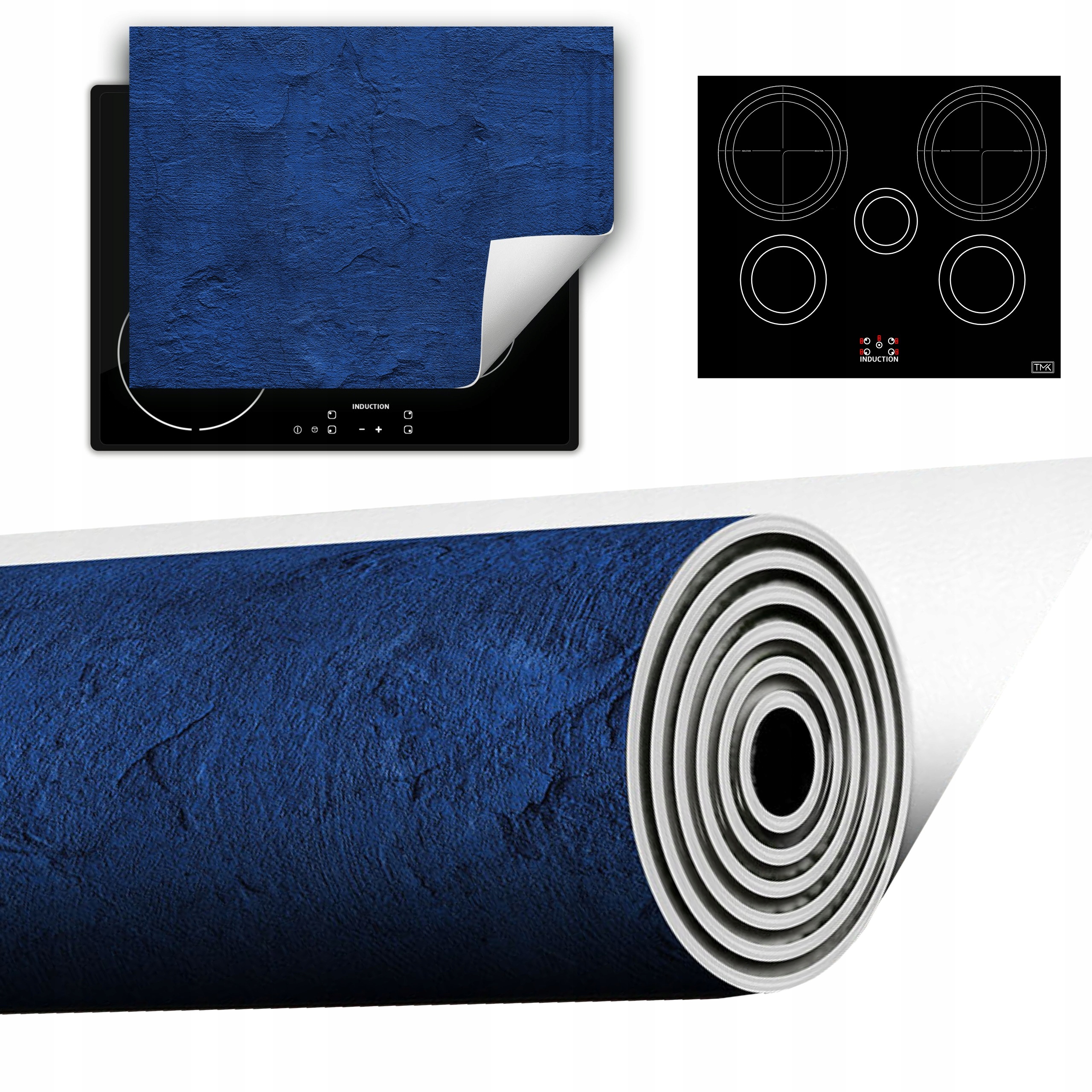 Vinylová Podložka Do Kuchyně Více Místa 70x52 modrá břidlice