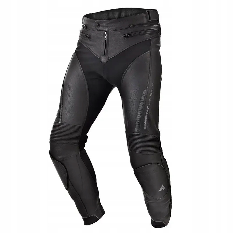 Kožené motocyklové nohavice Shima Chase Black 56