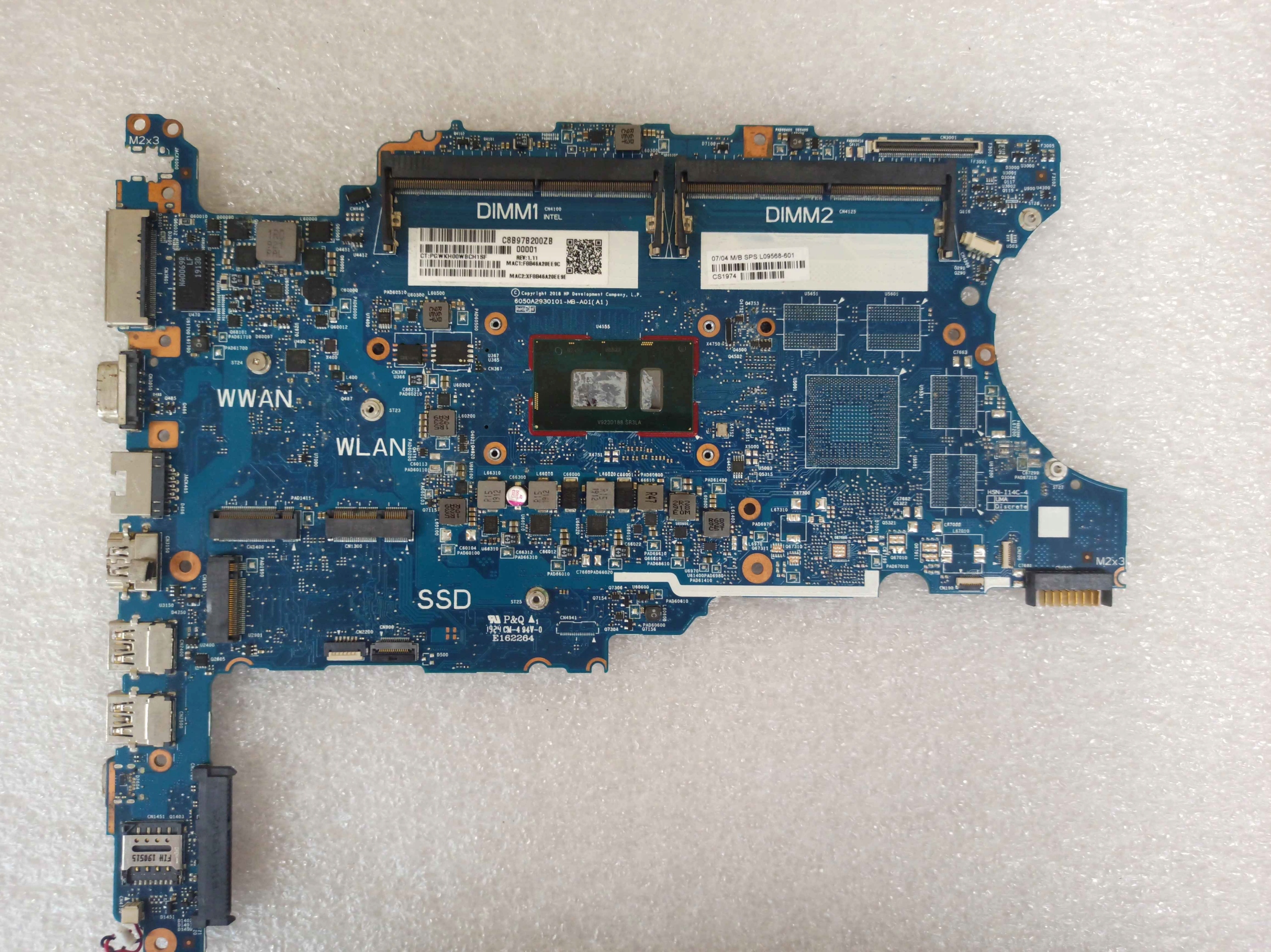 Základní deska Hp Probook 640 G4 i5-8250u 6050A2930101-MB-A01 L09568-601