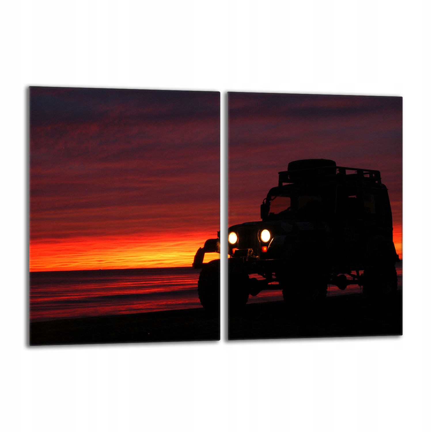 Skleněná ochranná deska na sporák 2x40x52 Auto do kuchyně