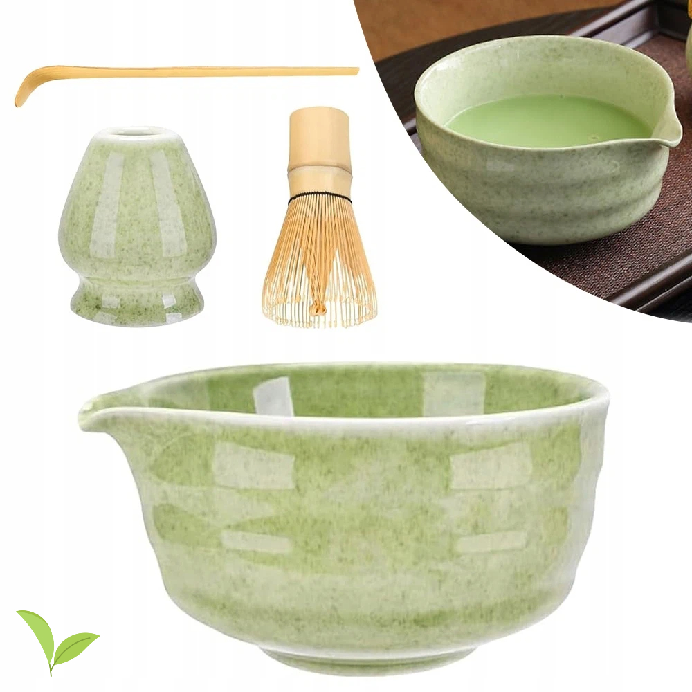Levně Keramická Matcha Sada S Bambusovými Chasenovými Doplňky