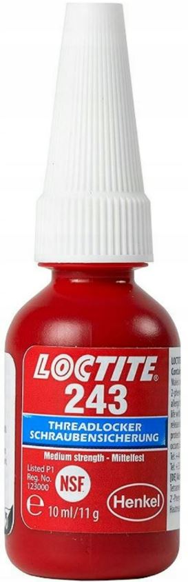 Loctite 243 Klej Do Zabezpieczania Gwintów Niebieski 10 ml