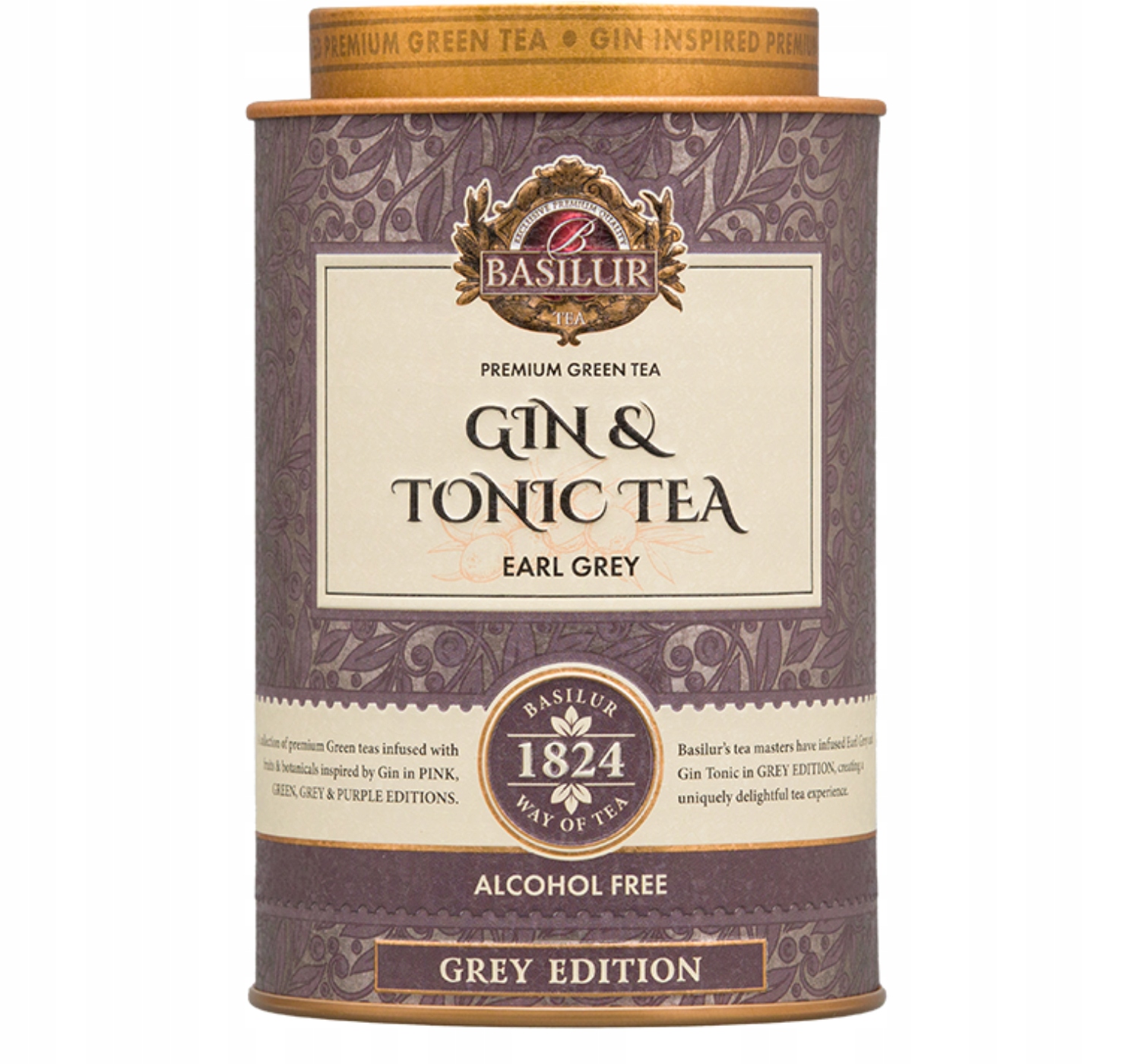 Herbata zielona Basilur Gin & Tonic Tea Earl Grey sypana Puszka 75 g