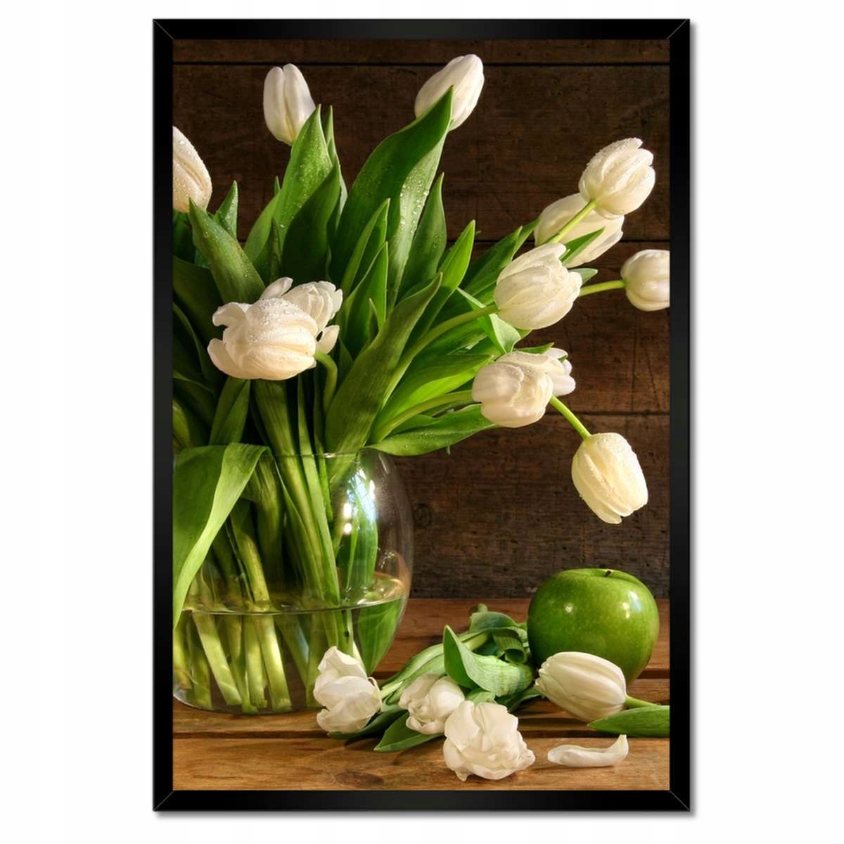 Plakáty v rámu 40x60 Bílé tulipány Desky