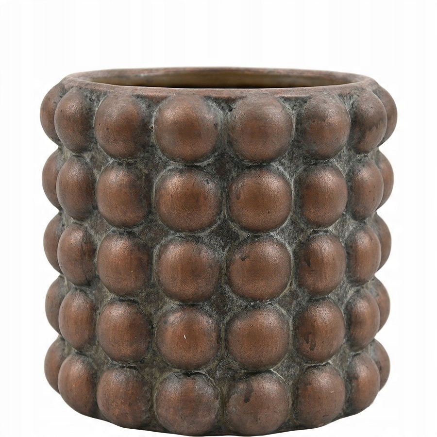 

Doniczka Ceramiczna Brązowa Ozdobna Osłonka 14X16