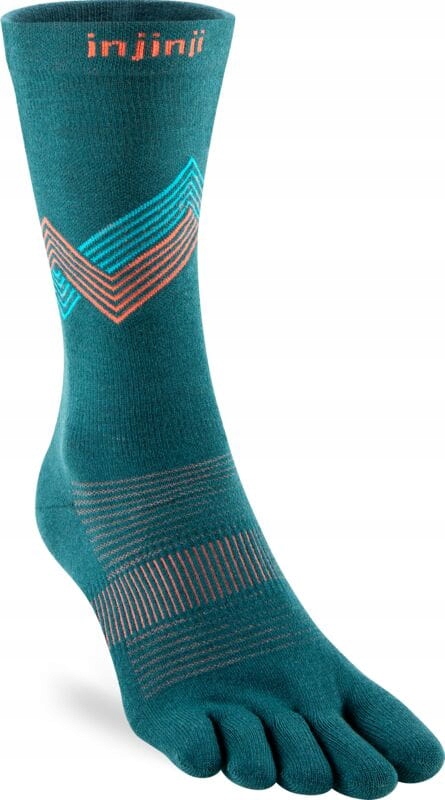 Sportowe skarpety z palcami damskie Run Lightweight Crew Lagoon M zielone