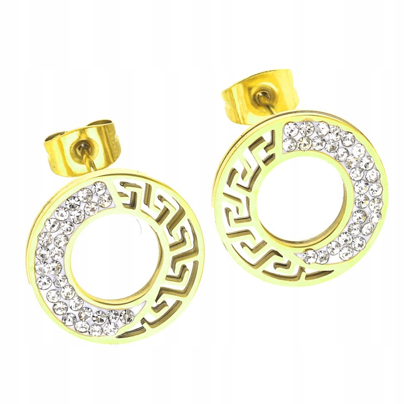 

Kolczyki Złote Kółka 15 mm Greek Stal Chirurgiczna