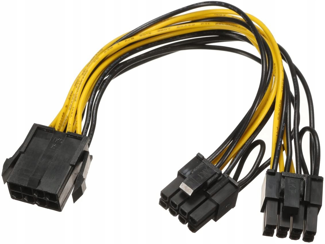 

Adapter rozdzialacz zasilania 8PIN do 2x 6 8PIN