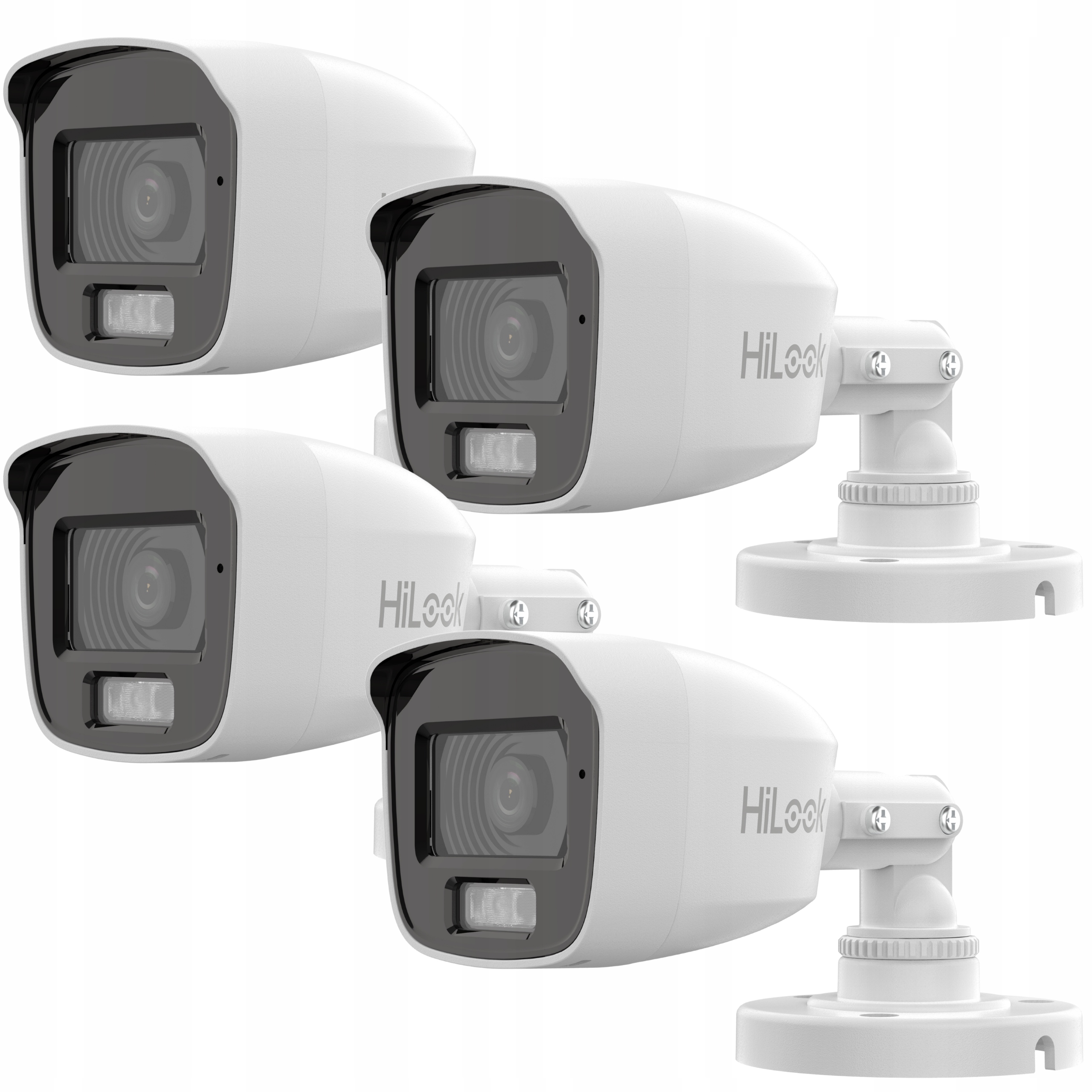 4× Kamera monitoringu AHD 2MPX HiLook Hybrid Light