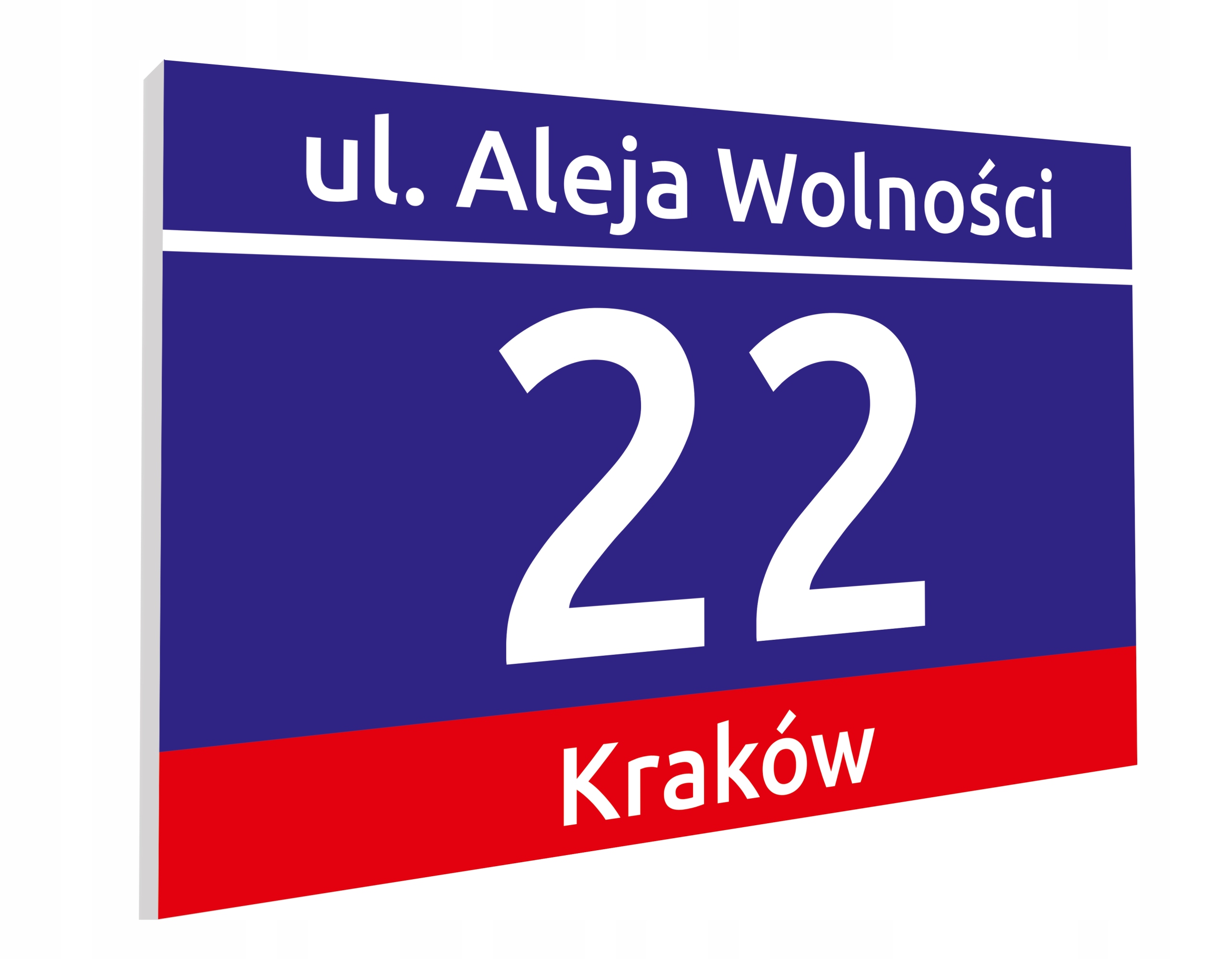 

Pcv Tabliczka Adresowa 20 x 30 cm Laminat Uv
