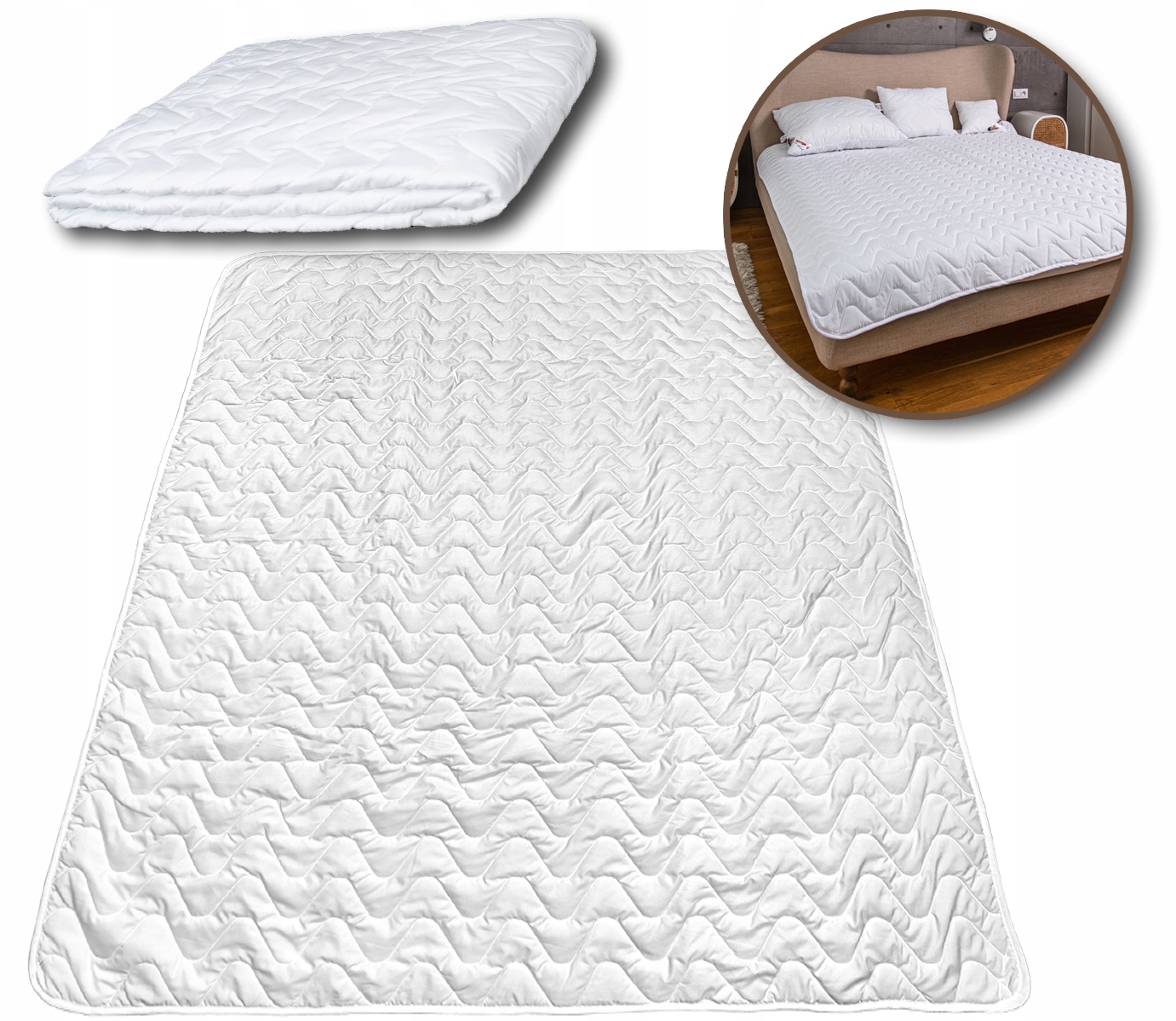 Přikrývka Povlečení Letní Léto Přehoz Vzory Antialergická Bílá 200x220