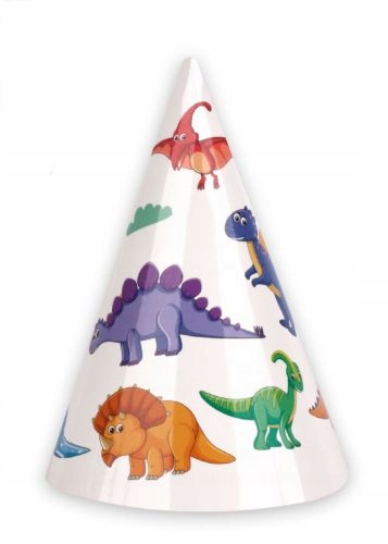 

Czapeczki papierowe Dino Dinozaury Urodziny nr2