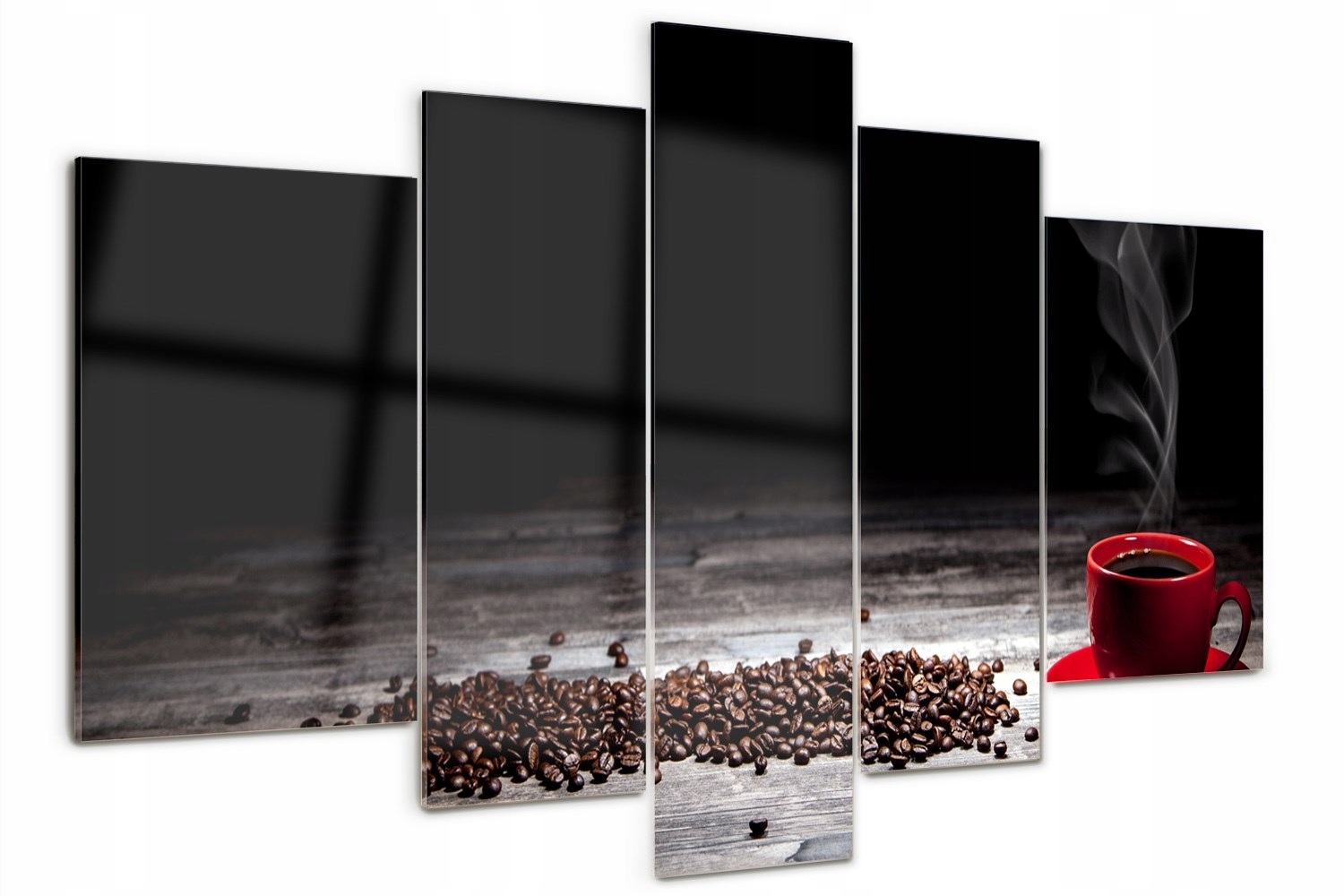 

Obraz szklany tryptyk na ścianę Aromatyczna kawa