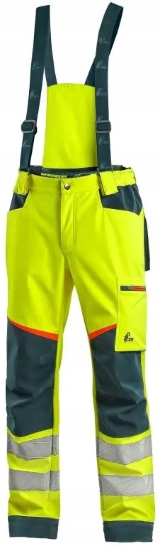 Cxs Bedford Elastyczne Odblaskowe Spodnie Robocze Ogrodniczki Softshell r52