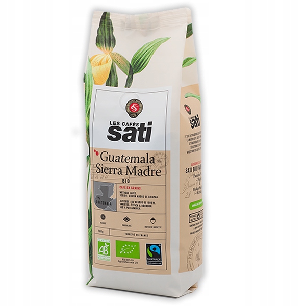 Levně Káva zrnková Arabica Cafe Sati CafeSati Bio Guatemala SieraMadre 500 g zrno