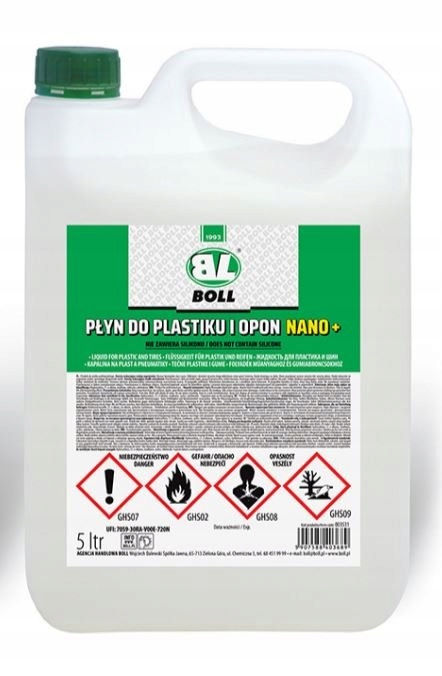 BOLL-PLYN DO PLASTIKU I OPON 5L