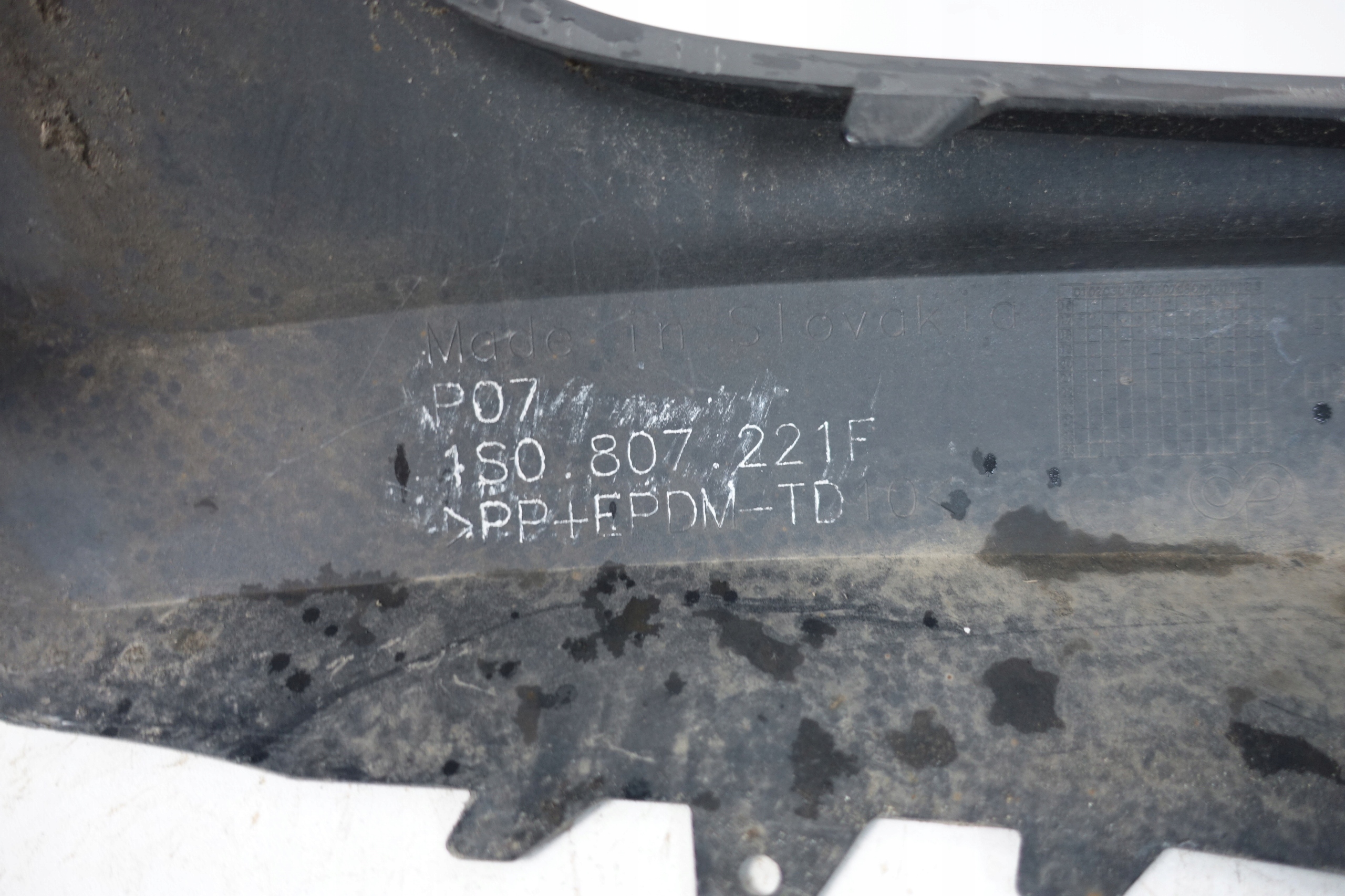 VOLKSWAGEN UP 1S LIFT 2016-2020 bumper front front 1S0807221F