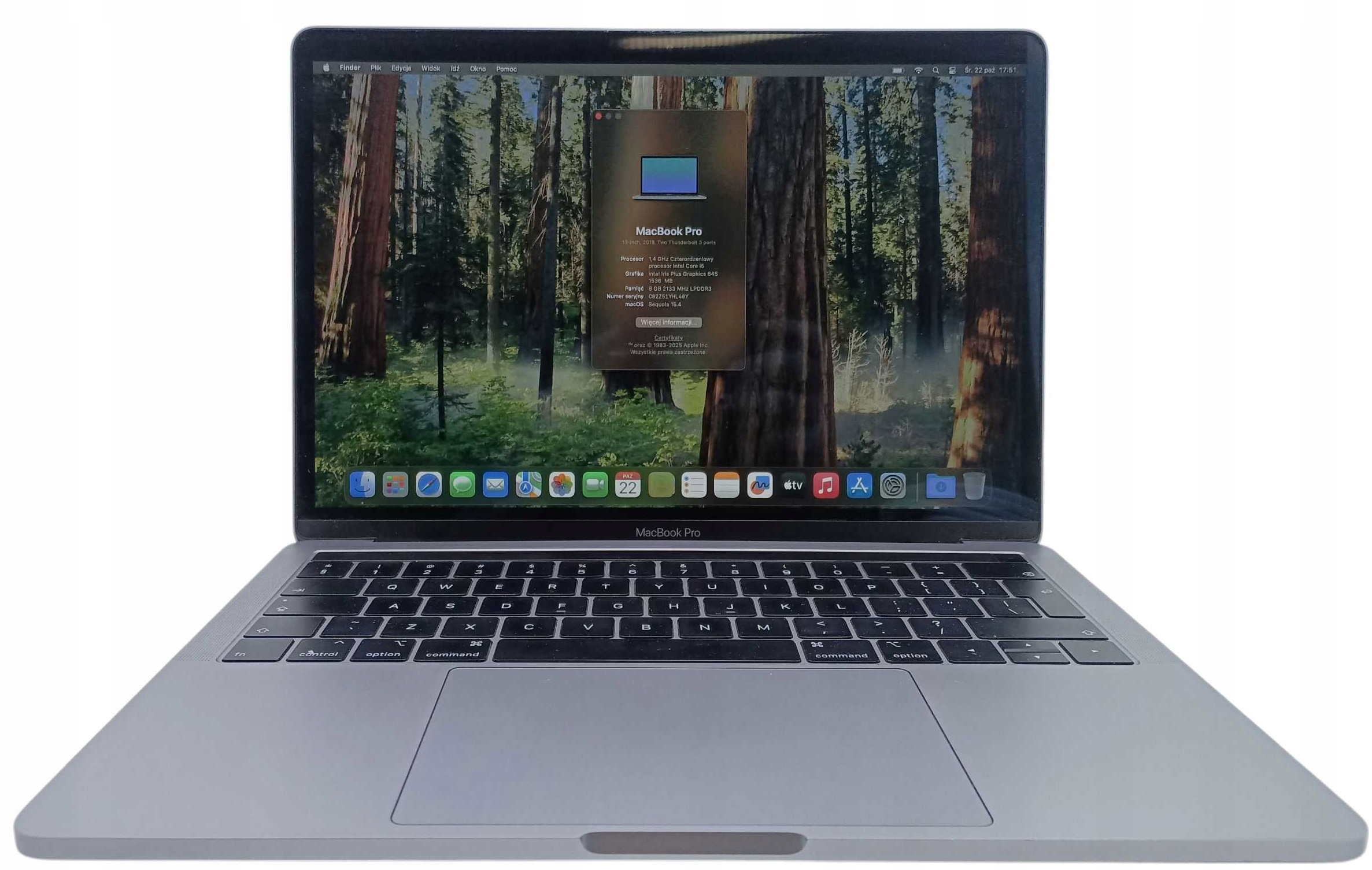 Macbook Pro 13 2019 I5 8gb 256 - Niska cena na Allegro