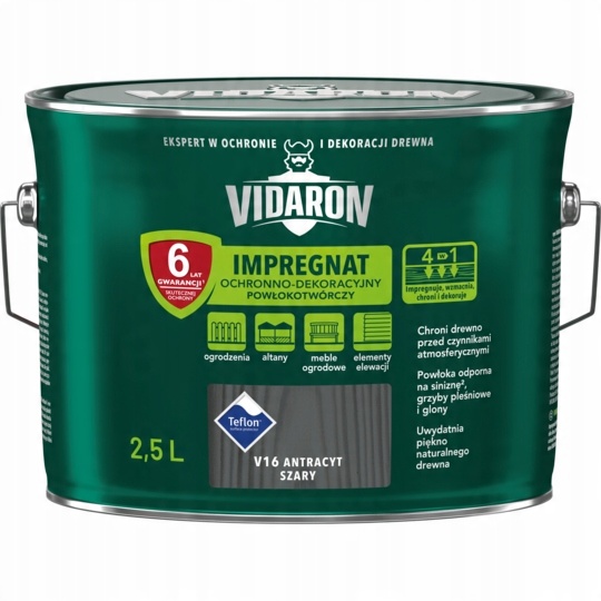 

Vidaron Impregnat 2,5l Antracyt Szary