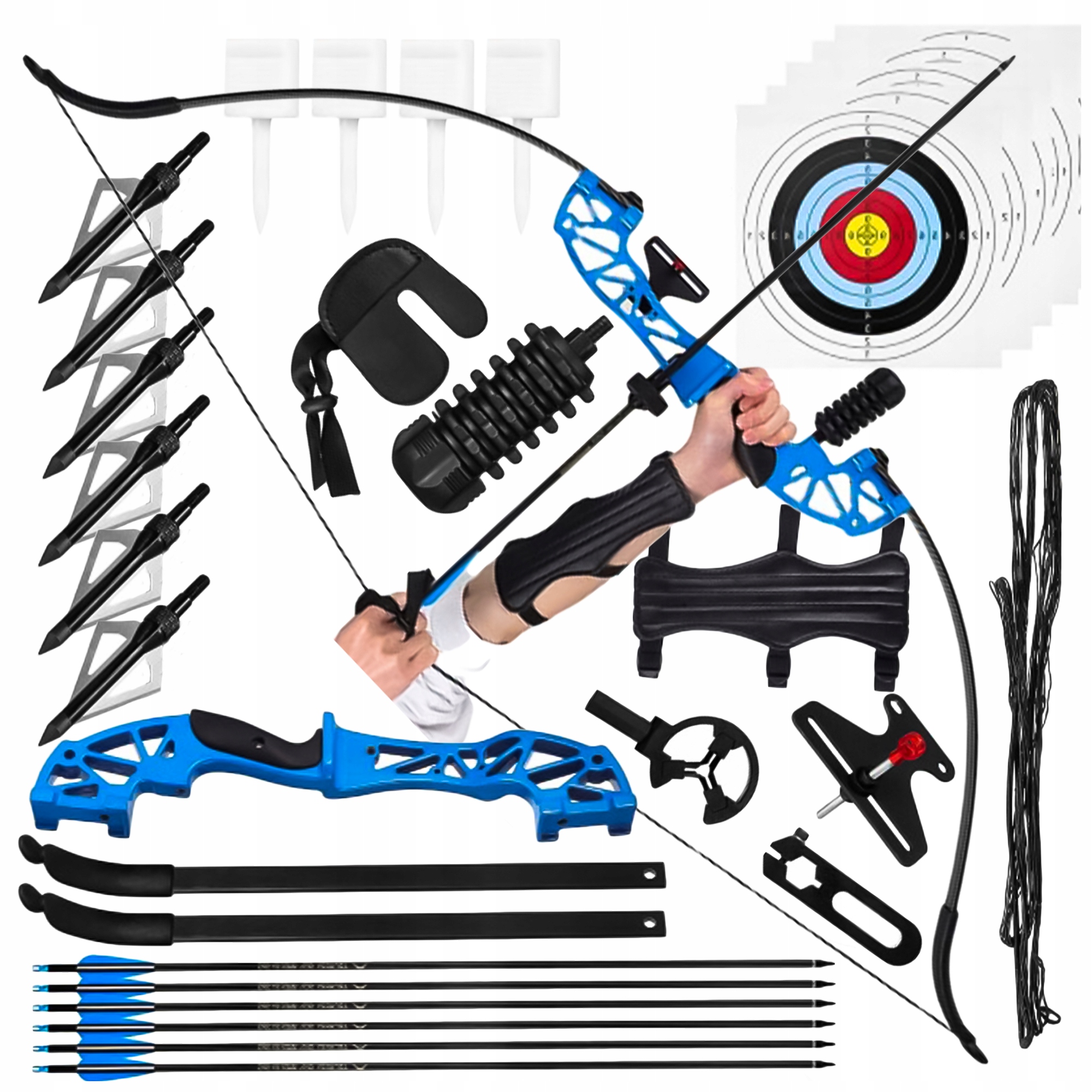 Luk Klasický Skládací 40 Lbs Šípy Ackesoria Skládací